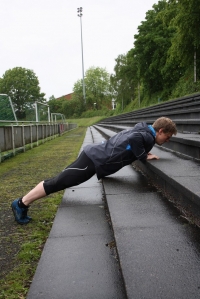 Push up´s leicht Endposition