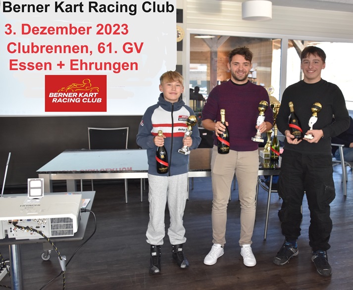 BKRC GV, Clubrennen und Essen mit der Siegerehrung  3.Dezember 202