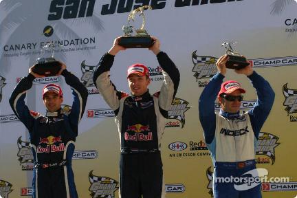 1.Robert Doornbos,   2.Neel Jani,   3. Oriol Servia