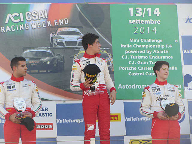 Podium für Alain Valente in Vallelunga