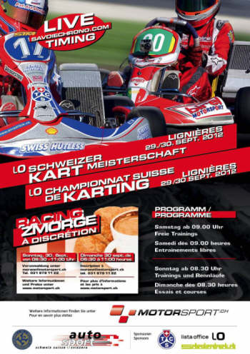 Grande Finale der LO Schweizer Kart Meisterschaft in Lignières